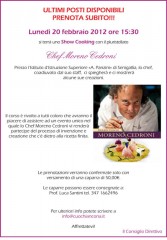 Locandina chef cooking di Moreno Cedroni