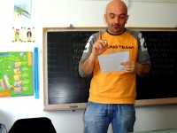 Simone Tranquilli alla scuola Pieroni di Montignano di Senigallia