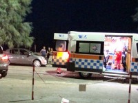 Incidente a Marzocca tra SUV e scooter: l'ambulanza sul posto