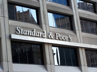 La facciata dell'edificio dell'agenzia di rating Standard & Poor's