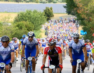 Prime salite per i ciclisti del raduno nazionale di Cicloturismo