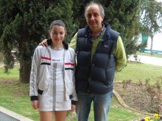 Francesca Giuliani con il M° Giuseppe Bevilacqua