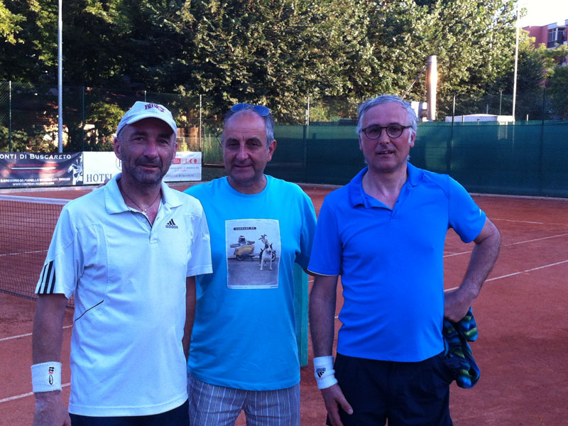 Marco Pettinari, Giuseppe Bevilacqua, Walter Bruscia sui campi del Pettinari 2013