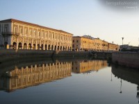 Il fiume Misa in centro a Senigallia