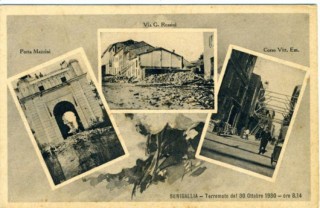 Cartoline da Senigallia dopo il terremoto del 1930