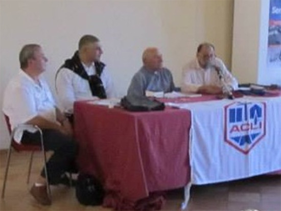 Incontro a palazzo del Duca, Senigallia, con don Renzo Lavatori, promosso dalle Acli