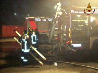 intervento dei Vigili del Fuoco del distaccamento di Senigallia