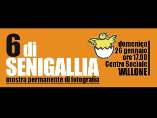 volantino della mostra permanente di fotografia al centro sociale Vallone di Senigallia