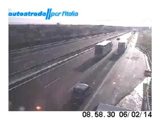 La webcam posta sull'autostrada A14 nel tratto sud di Marotta (km 189)