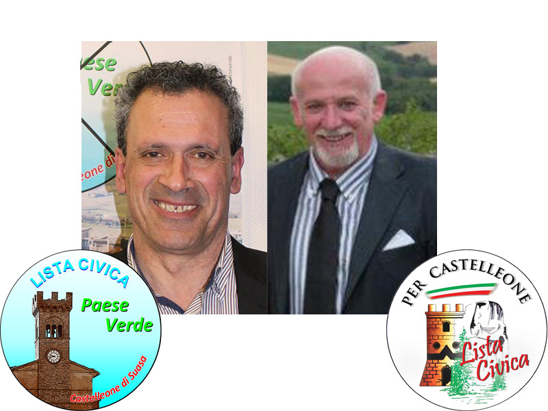 I candidati alle elezioni comunali del 25 maggio 2014 per Castelleone di Suasa: Domenica Guerra (sx) e Carlo Manfredi (dx)