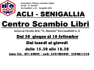 Scambio libri al Circolo Acli Ravetta