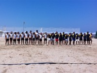 Alcune delle squadre partecipanti alla quinta edizione di "Summer Rugby on the beach" a Senigallia