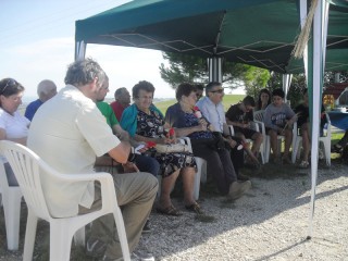 Un momento del ricordo della Liberazione di Trecastelli