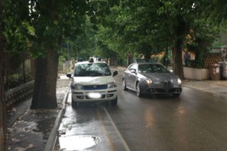 Polizia Municipale sulla ciclabile