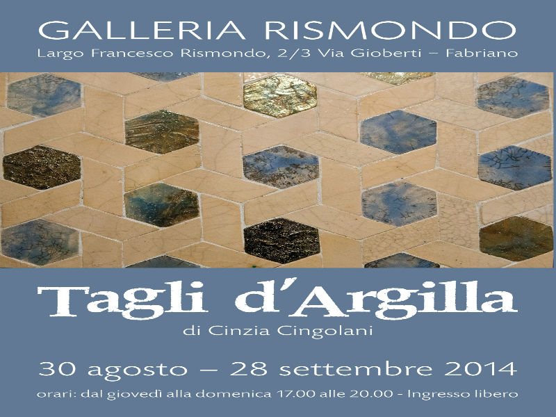 "Tagli d'argilla", mostra di Cinzia Cingolani