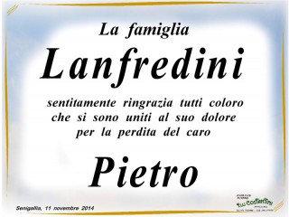 Manifesto per Pietro Lanfredini