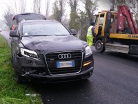 Il SUV coinvolto nell'incidente mortale sulla Corinaldese a Senigallia
