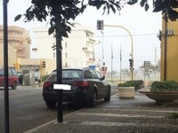 Il semaforo di Marzocca, spento per un guasto
