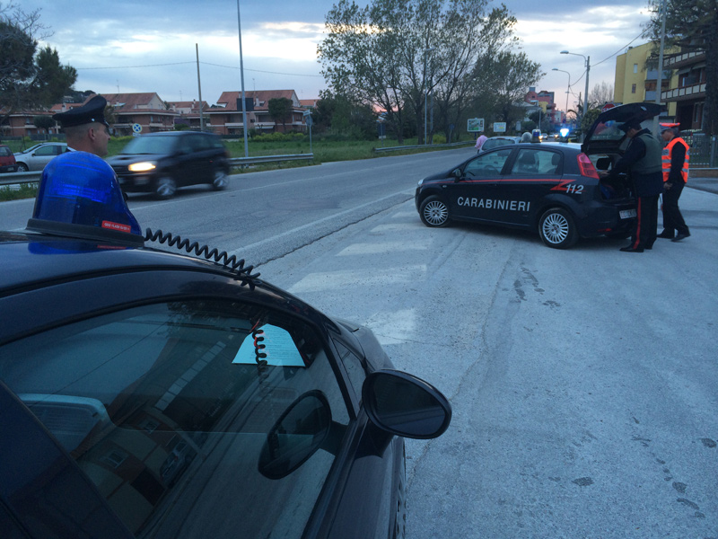 Controlli dei Carabinieri a Senigallia, 112