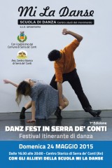 Locandina del festival itinerante di danza "Danz Fest in Serra de' Conti"