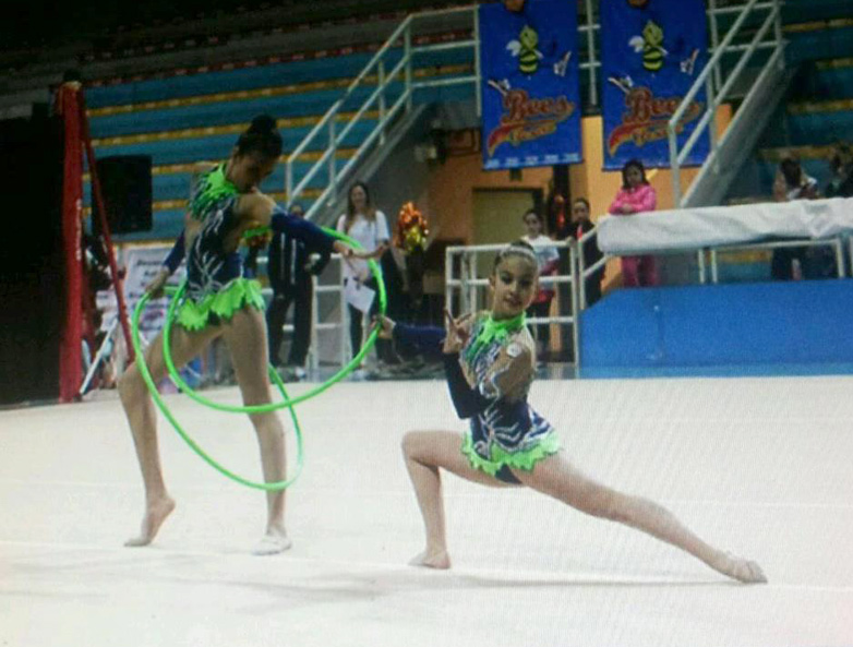 Le ragazze della Polisportiva Senigallia-Sezione ginnastica ritmica al trofeo Uisp (seconda prova) 2015