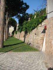 Le mura storiche di Senigallia visibili ai giardini Catalani