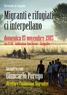 Migranti e rifugiati ci interpellano - incontro a Senigallia - locandina