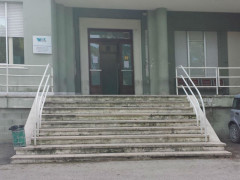 L'ingresso dell'ambulatorio di odontoiatria all'ospedale di Senigallia