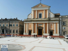 I lavori in piazza Garibaldi, a Senigallia