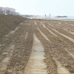 Spiaggia di ponente durante lavori di ripascimento