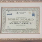 Max Fanelli membro onorario Giubileo Educazione