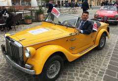 Il sindaco di Senigallia Maurizio Mangialardi alle storica corsa Mille miglia