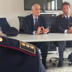 Il prefetto Franco Gabrielli in visita al centro equipaggiamento di Senigallia della Polizia di Stato