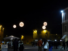 Le luminarie di natale 2016 che addobbano il centro storico di Senigallia