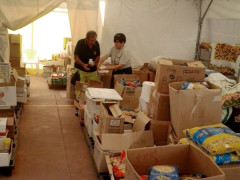 raccolta di prodotti alimentari per i terremotati delle Marche
