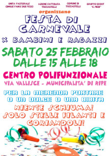 Volantino carnevale Trecastelli