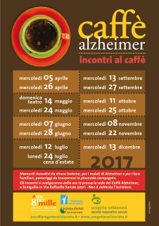 Il calendario degli incontri 2017 del Caffè Alzherimer a Senigallia