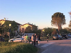 Il luogo dell'incidente avvenuto a Corinaldo