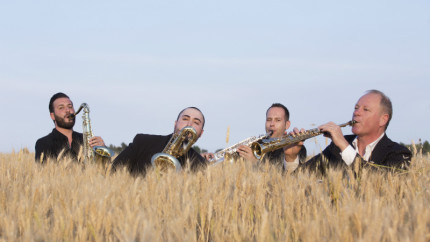 Federico Mondelci con il suo Italian Saxophone Quartet