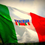 La bandiera dell'ANPI, l'associazione nazionale partigiani d'Italia