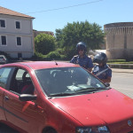 Controlli dei Carabinieri nel giorno di ferragosto davanti la stazione di Senigallia