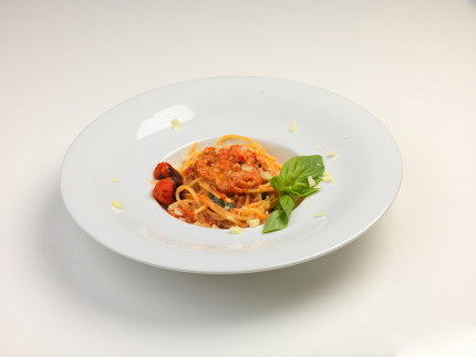 Spaghetti con datterini e olio extravergine di oliva - ricetta di Raul Ballarini