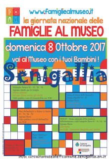 Giornata Nazionale delle Famiglie al Museo a Senigallia - locandina