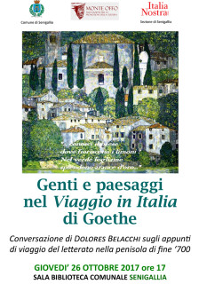 Conferenza sul Viaggio in Italia di Goethe - locandina
