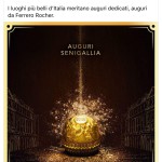 Ferrero Rocher celebra Senigallia con una cartolina di auguri