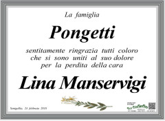 Ringraziamenti famiglia Pongetti