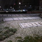 Neve a Senigallia: piazzale della Libertà - foto di Francesco Bontempi