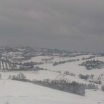 Neve a Senigallia: panorama da Roncitelli - foto di Marzia Bianchini