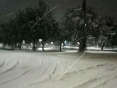 Neve al Parco della Pace di Senigallia