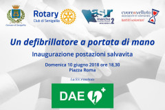 Inaugurazione postazioni DAE a Senigallia